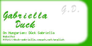 gabriella duck business card